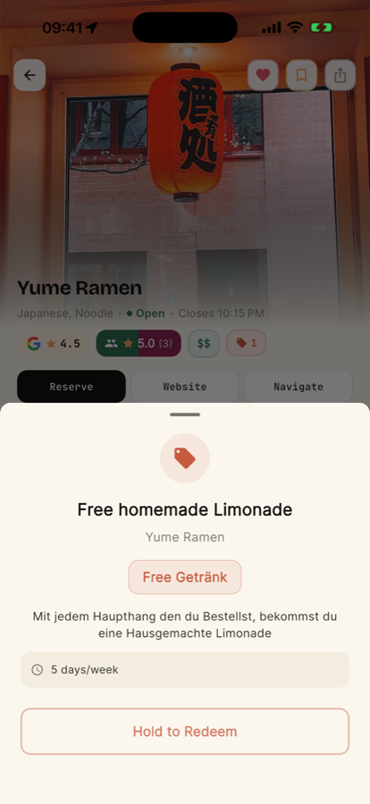 Redeem QR code